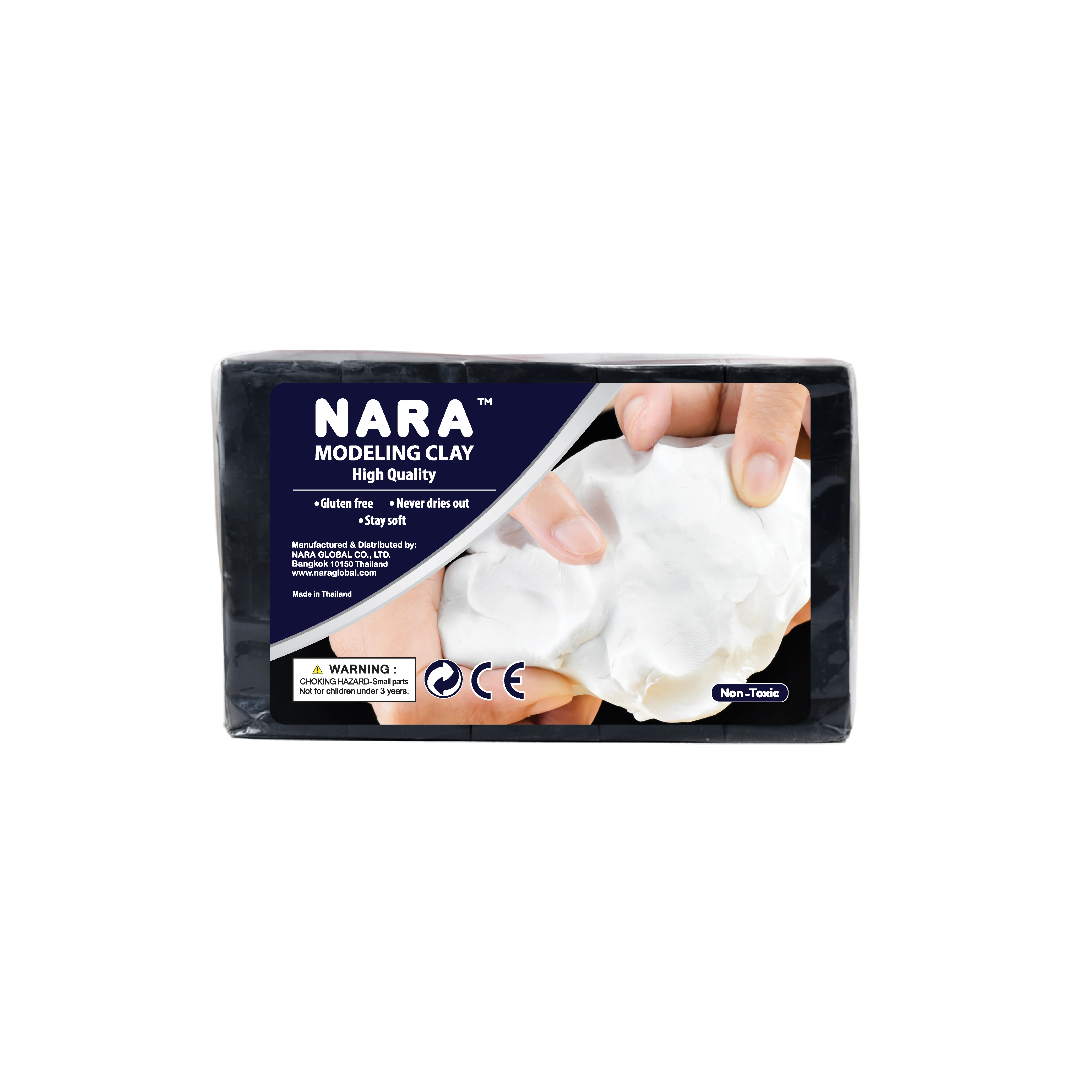 NARA 5 Lb. Premium Thai Clay Gray Modeling Soft Non-Toxic Resin Art Material Easy to Use for Statue Craft Non-Hardening