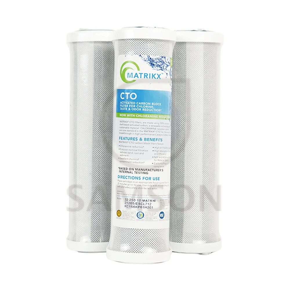 Hot selling 32-250-10-MATRIKX water filter cartridge featuring Twist-and-lock design perfect for Treat well water