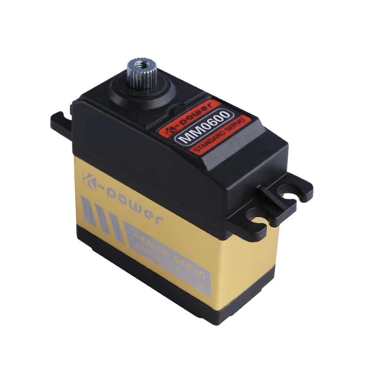 K-power 6.5kg Torque Analog Servo Aluminum Alloy Mid Case- Standard RC Metal Gear Servo Motor MM0600