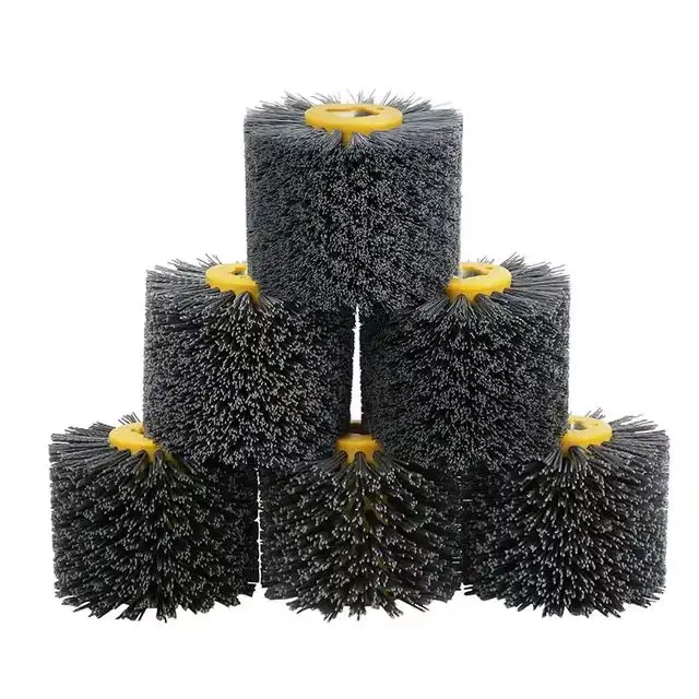 OEM China Manufacturer Wood Furniture Polish Brush Sanding Machine Abrasive Nylon Grinding Wheel At Sale