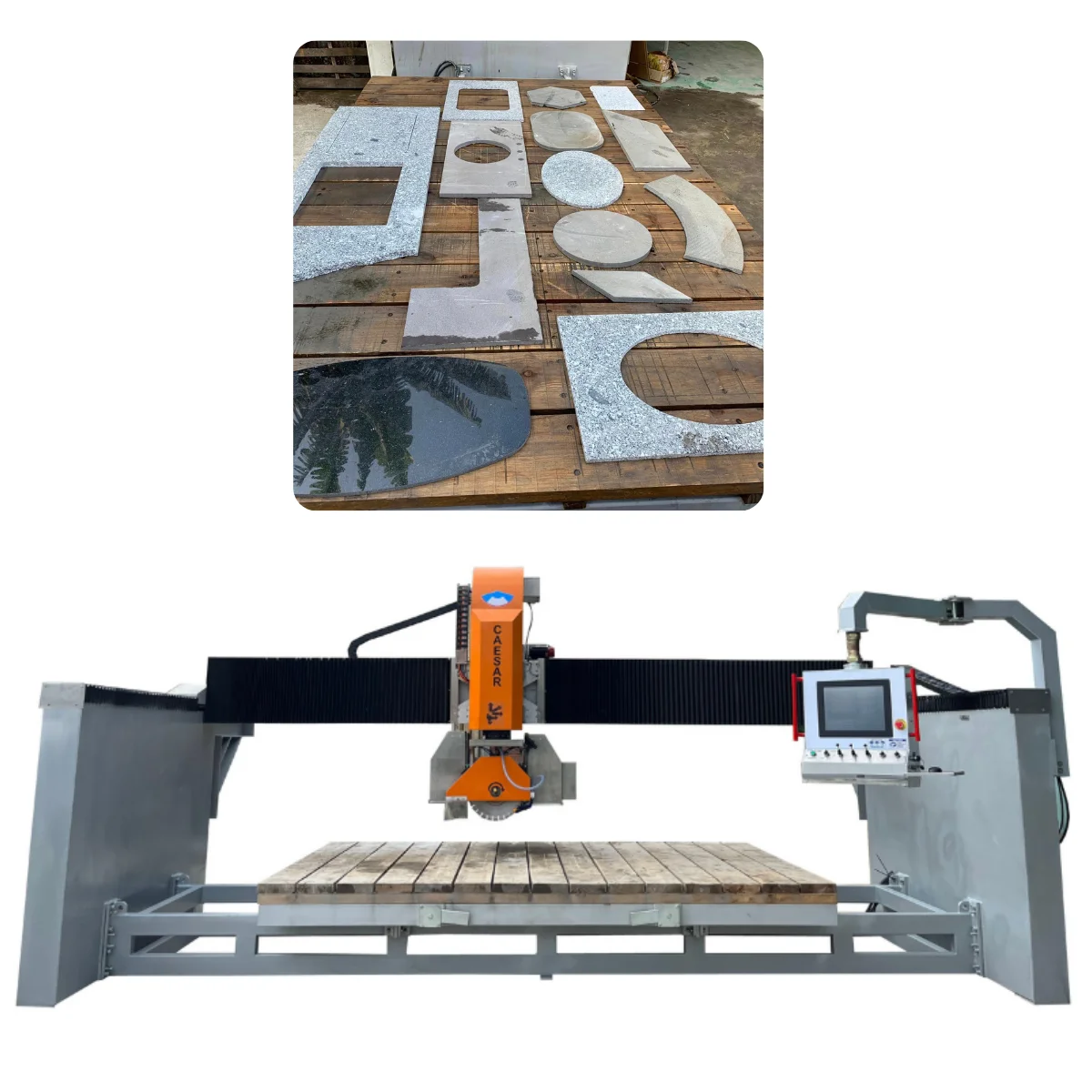 Прямая Заводская CNC 5-осевая машина для резки камня/мрамора/гранита/кварцевого моста