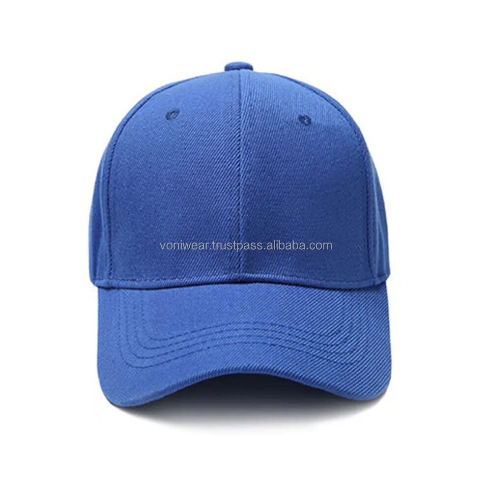 Unisex Baseball Cap Blank Curved Plain Visor Solid Colour Hats Adjustable Custom Design High Quality Unsex Snapback Caps