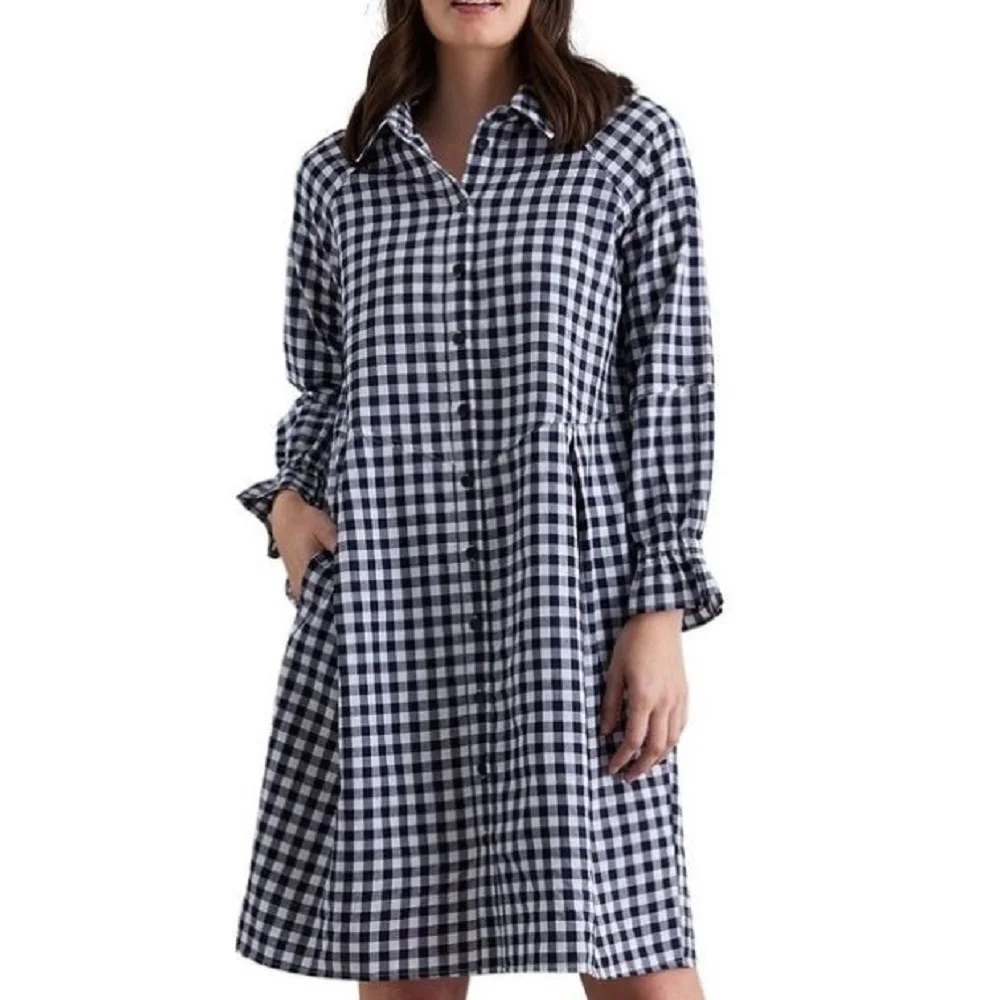 Fashionable New Design Factory Manufacturer Casual Breathable Modern Style High Quality Lady Women Clothing Long Sleeve Dress