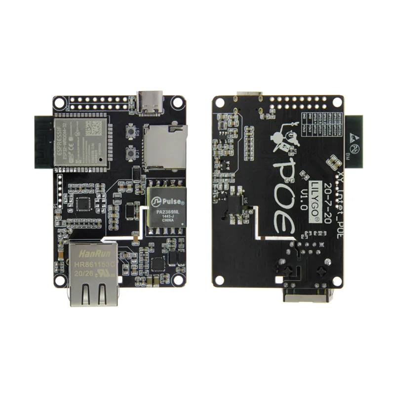 ESP32-WROOM LAN8720A Chip Ethernet Adapter And Downloader Expansion Board Programmable  TTGO T-Internet-POE