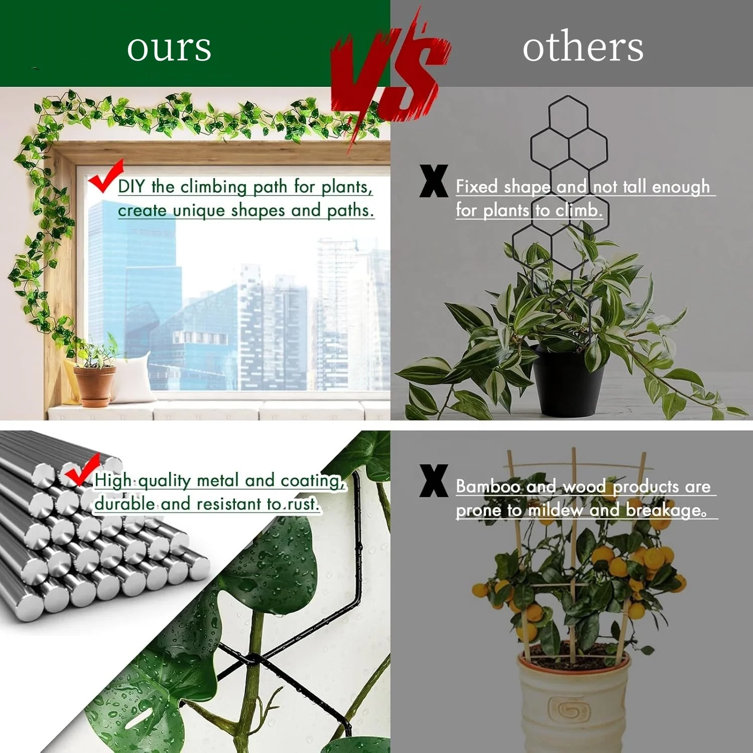 High Quality wall planters for indoor plants for  outdoor Climbing Grow