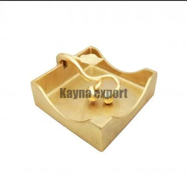 Handicraft beautiful brass leaf design  decorative marble base with gold beautiful branch tissue holder table and restaurant use