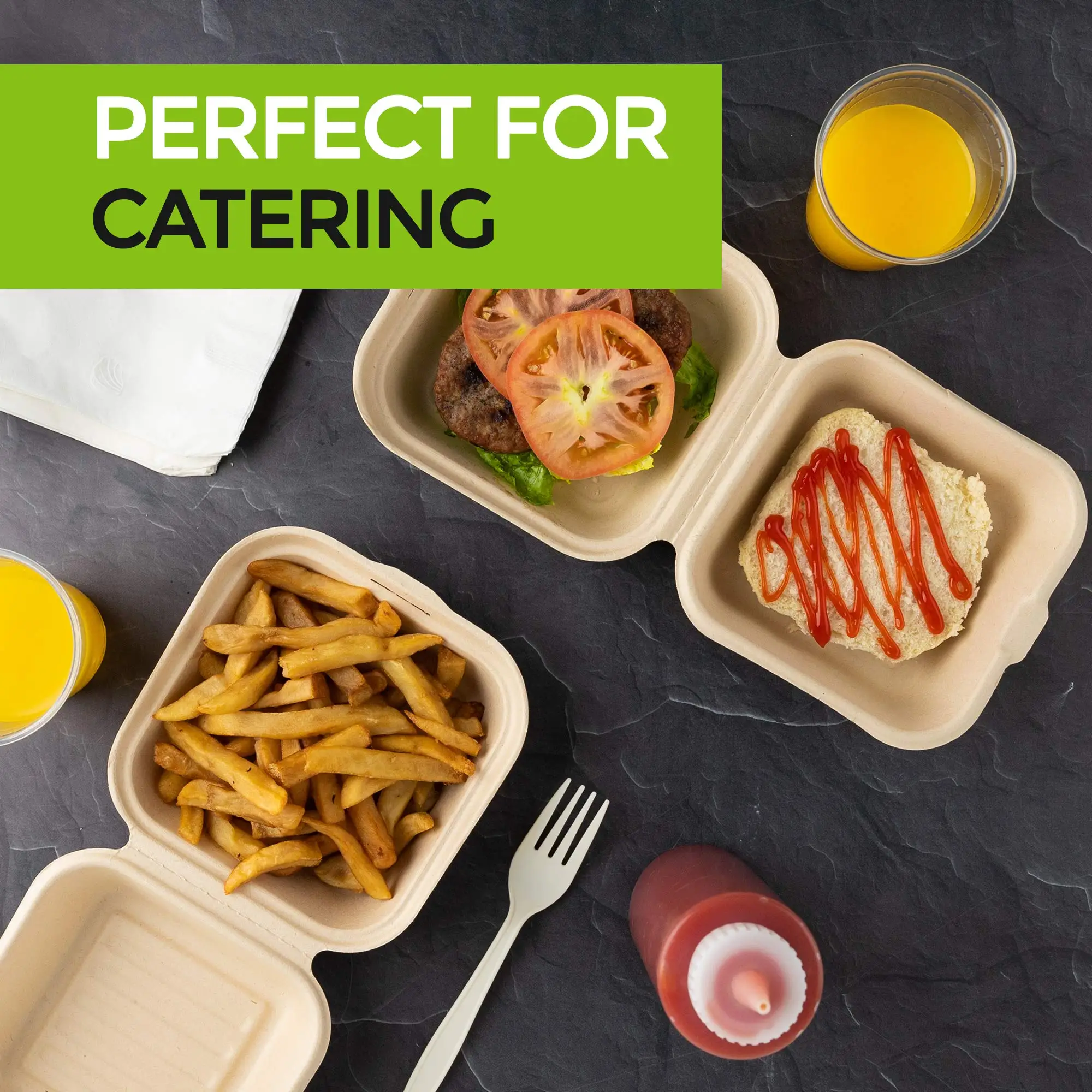 Blister Packing Freezer Safe Food Takeout Food Containers With Logo