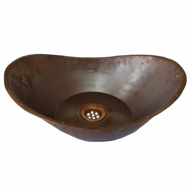 Trending Pure Copper Kitchen Sinks Hammered Single Bowl And Faucet Space Sinks Home Kitchen Farmhouse Usage Bulk Quantity