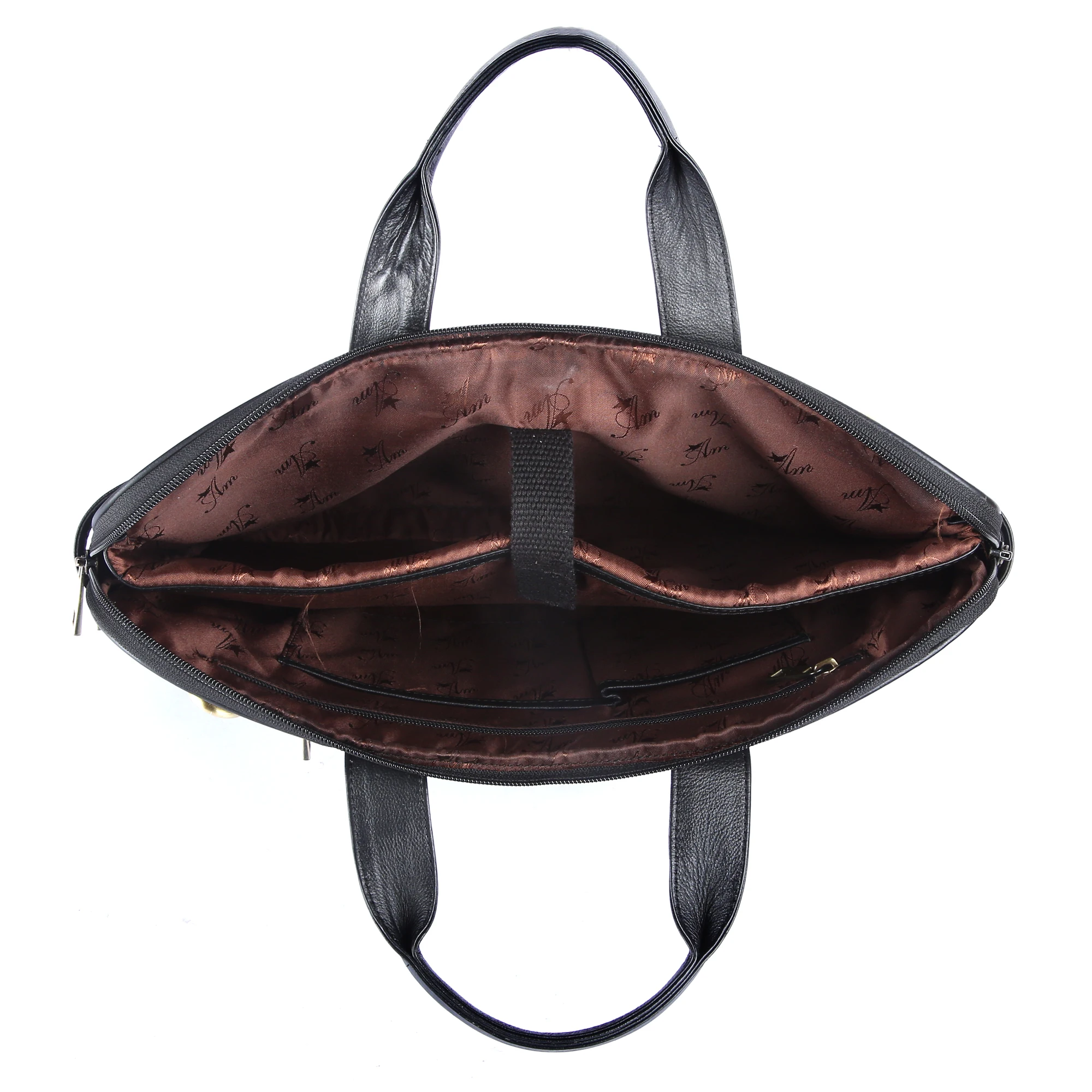 High Quality Hand Made Best Black Leather Waterproof case sleeve Laptop Bag briefcase business handbags At Wholesale Manufacture