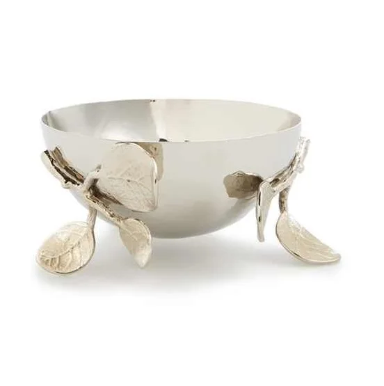 Luxury Fancy Aluminium Serving Bowls Sets Good Quality Enamel Table Top Dinnerware Salad & Ice Cream Metal Bowl Set for Home Use