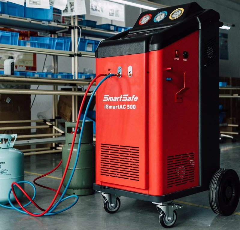 2023 LAUNCH Car Refrigerant Recovery Tools AC Flushing Machine Automotive Portable Car Air Condition Launch Value 500 Plus