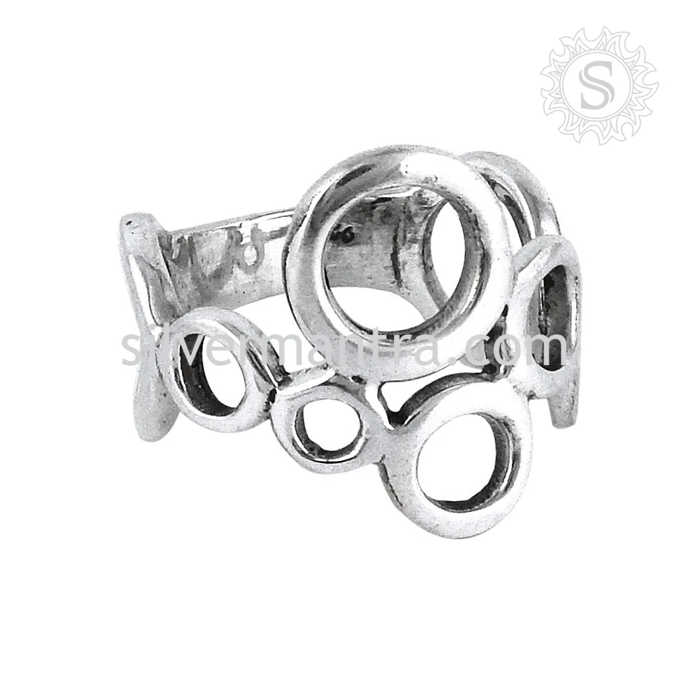 Wholesale Ring 925 Sterling Silver Women Fashion Handmade Gift Rings Indian Handmade Beautiful Jewelry Suppliers Manufacturers