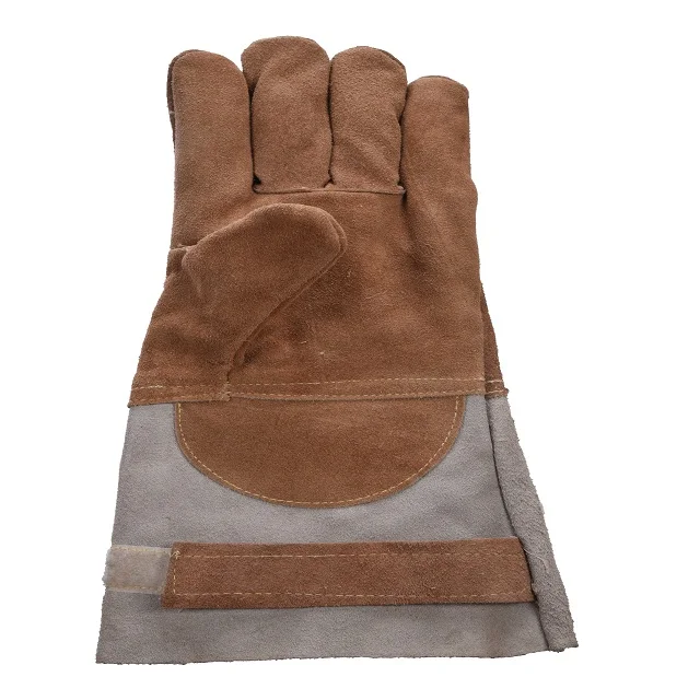 Wholesale Leather Cowhide Industrial Labor Safety Machinist Hand Protective Welding Work Gloves