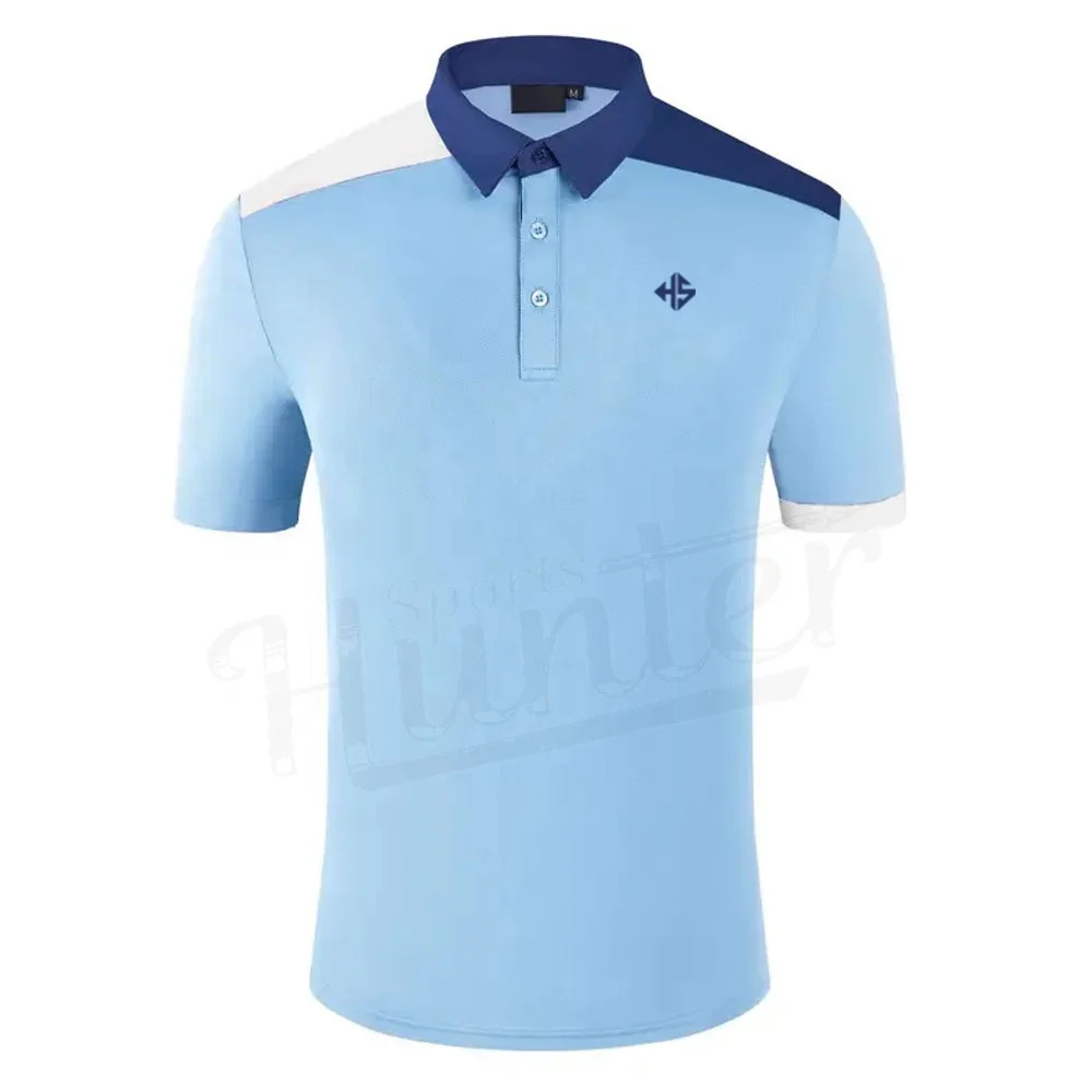 Wholesale Custom Polo Homme High Quality Embroidered Logo Knit Fabric Plus Size Golf Polo T Shirt For Men