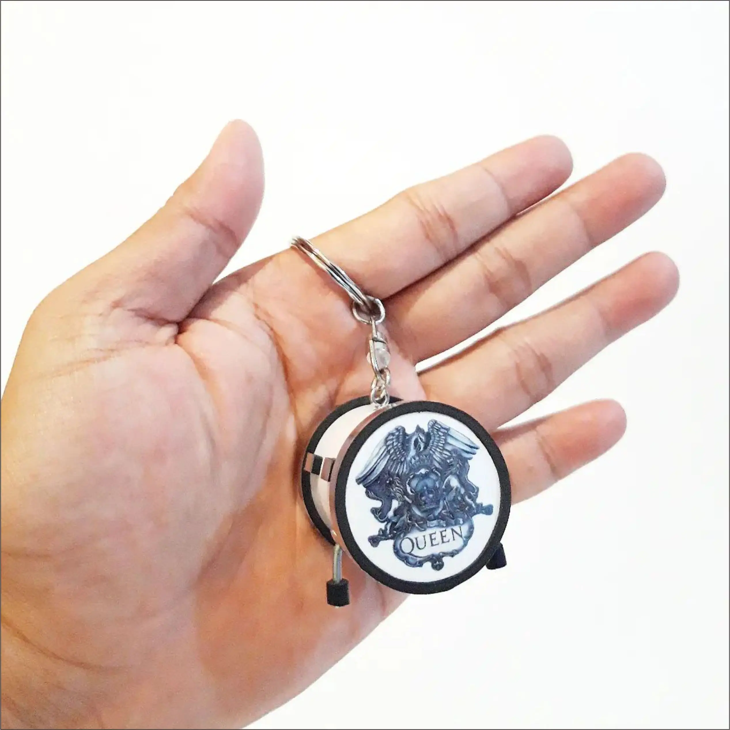 Miniature Drum keychain with custom logo miniature drum for keychain appearance