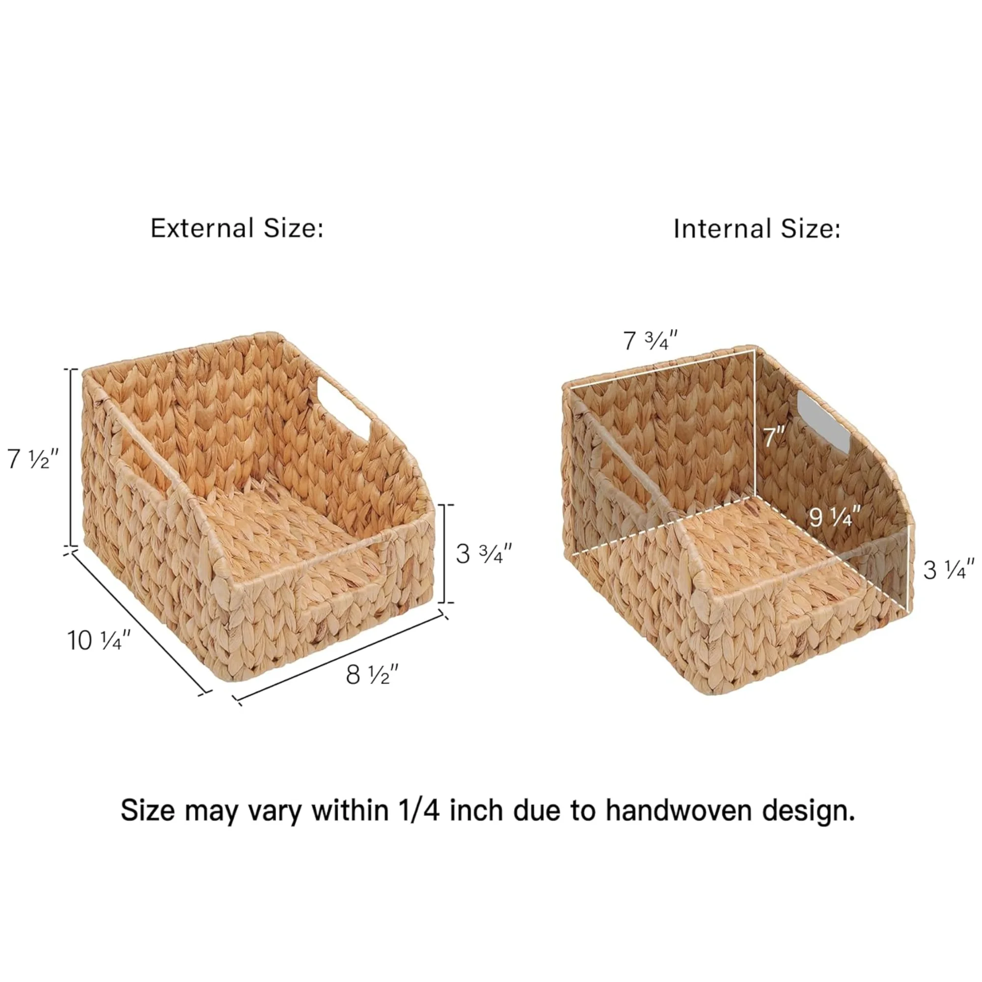 Best Price Wholesale Water Hyacinth Wicker Storage Basket Handmade in Vietnam for Kitchen and Room Decor