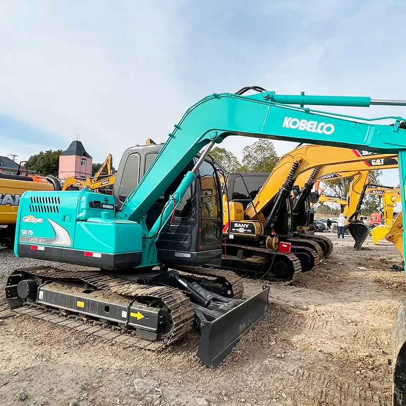 Экскаватор б/у Kobelco SK75 экскаватор SK75-8 SK55 SK50 SK60 SK70 мини-экскаватор низкая цена