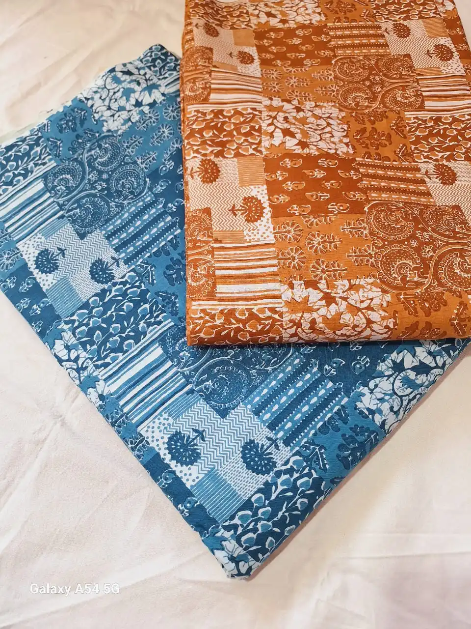 Hand Block Print Fabrics 100% Cotton Home Textile Fabric Indian Dress Making Fabric Handmade Running Material
