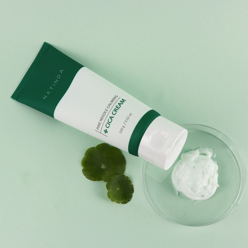 Craft your own brand of Pine Leaf Soothing Cica Cream available in a 100g jar.