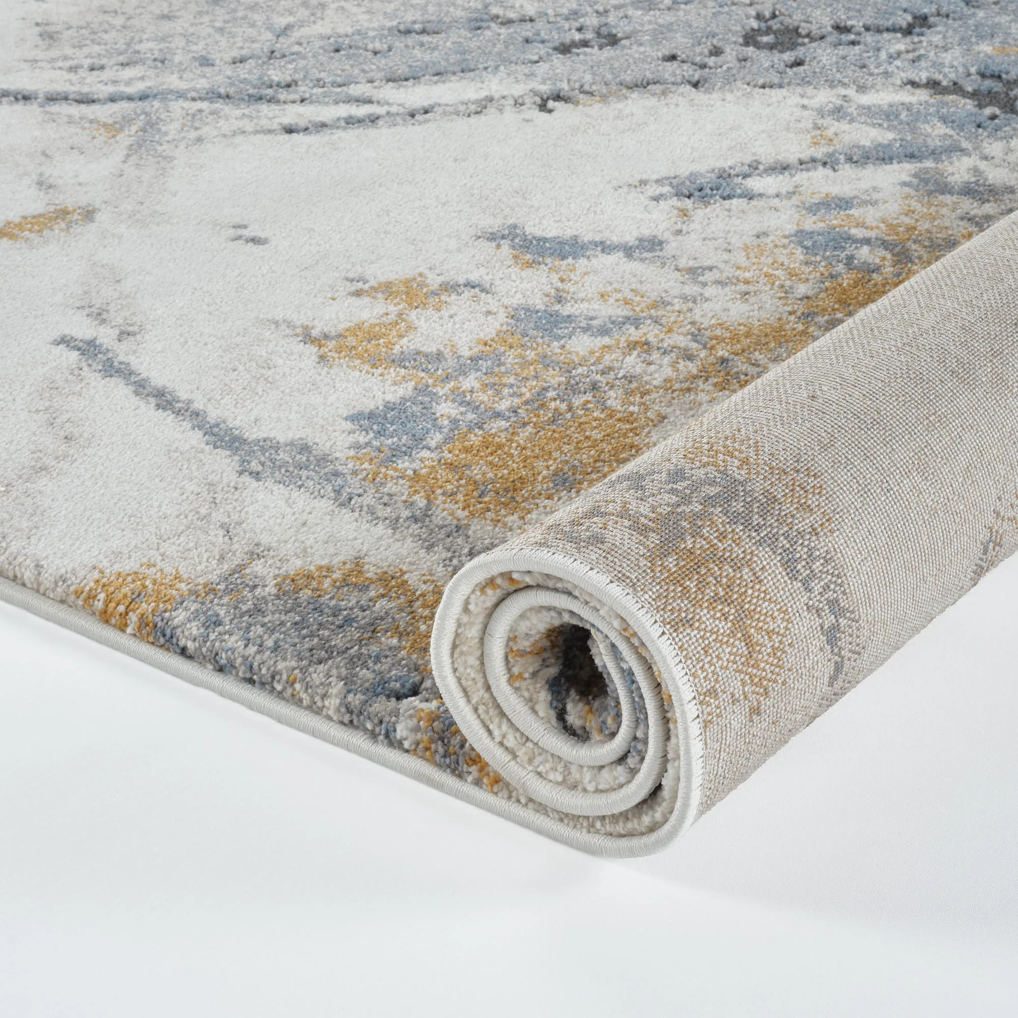 Turkish Premium Carpet Colorful Abstract Design Modern Washable Reversible Polyester Home Bedroom Living Room Use Child Age
