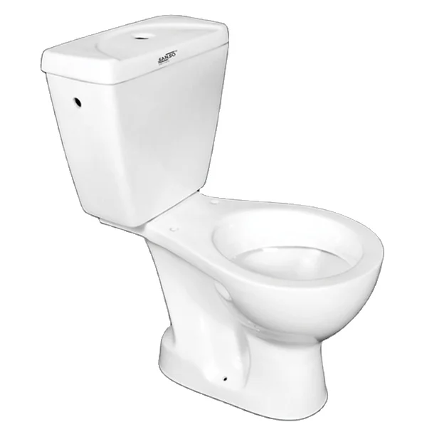 Ready Bulk Stock Available Genuine Quality Top Selling Sanitary Ware White Ceramic Two Piece Water Closet Toilet