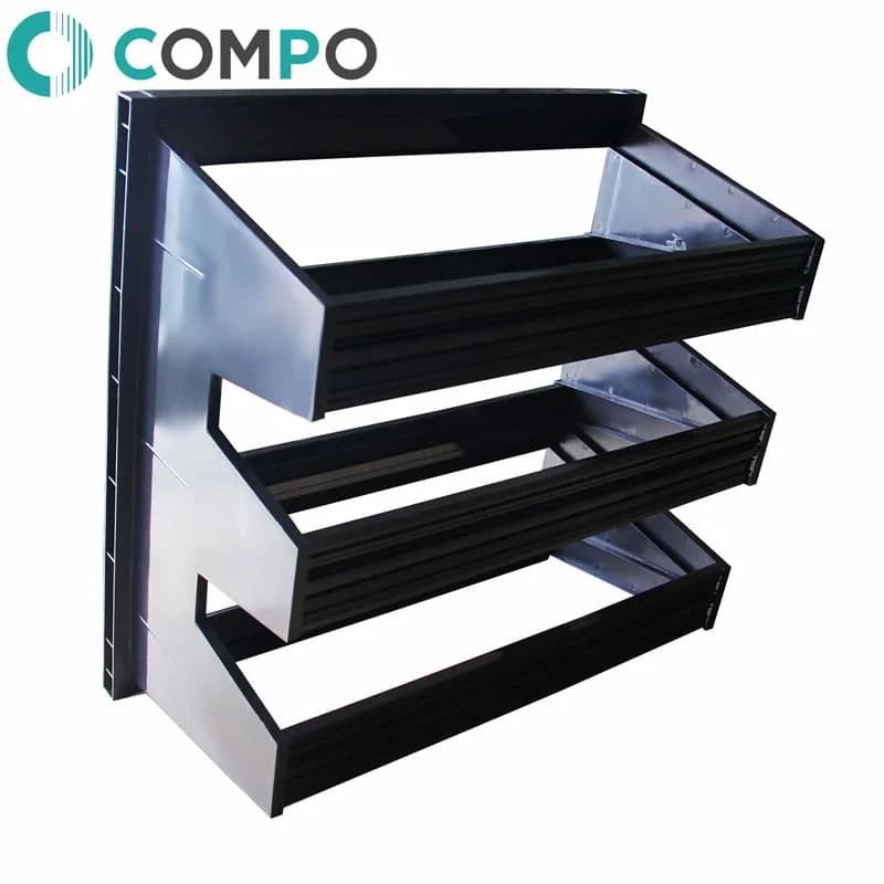 Plastic ABS V-bank frame 4v color black color bule for Industrial air filter