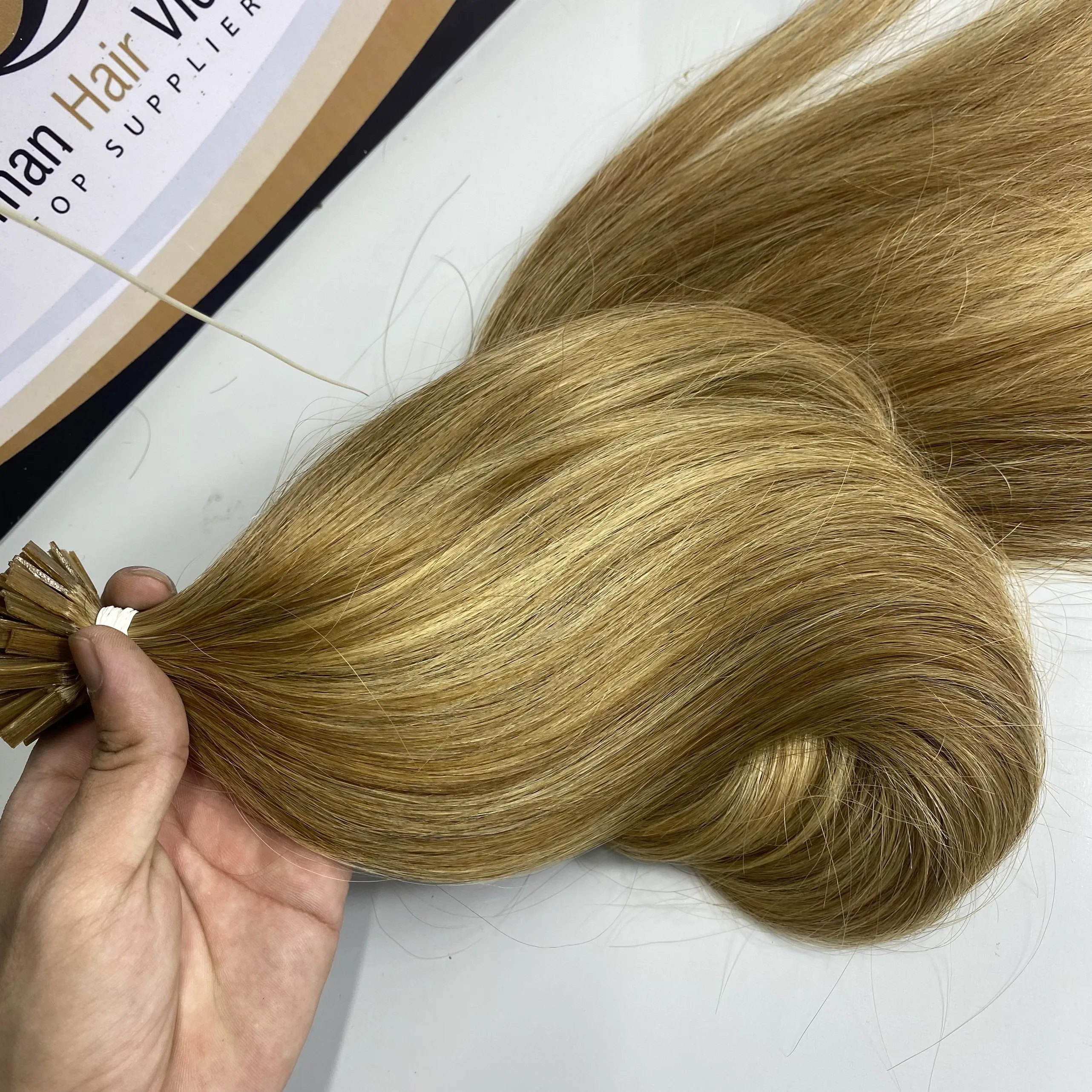 Prebonded Double Drawn Human Hair Flat tip Hair Extensions Wholesale Italian Keratin Hair Cabelo Humano Natural