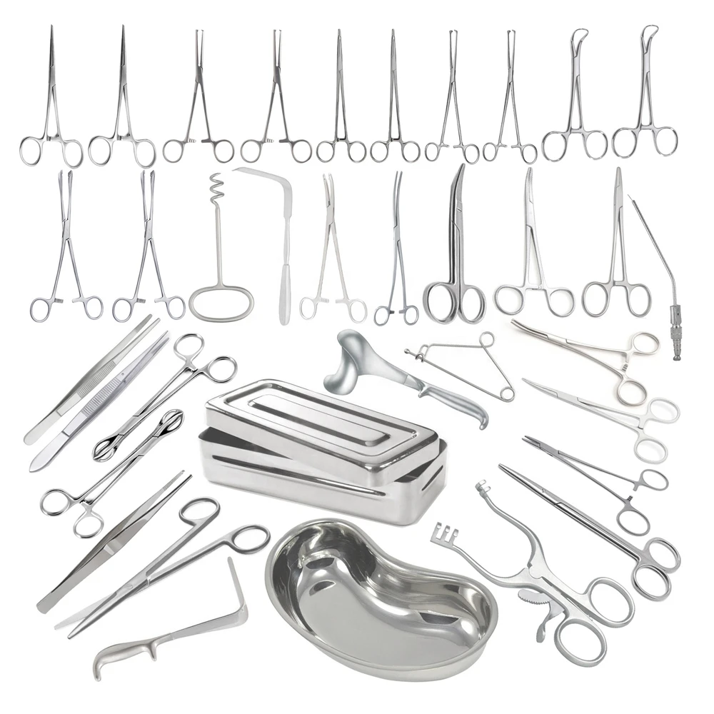 Professional Medical Devices Surgical Abdominal Hysterectomy Instrument Set Hysterectomy Set