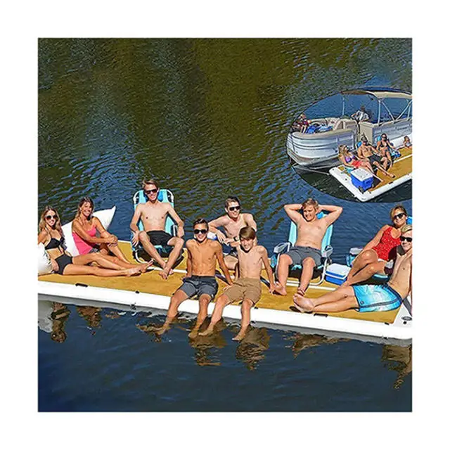 Y&G Inflatable Floating Dock Platform Inflatable Floating Dock Jet Skill Inflatable Floating Pontoon Dock