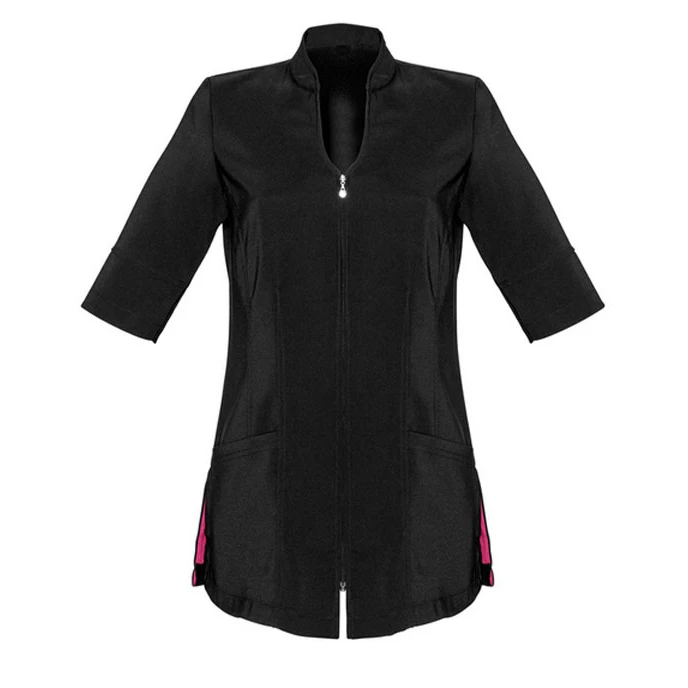 Lady Beautician Work Wear Uniform Set Beauty Salon Make Up Women Spa Uniform Polyester Cotton Fabric with custom logo beautician