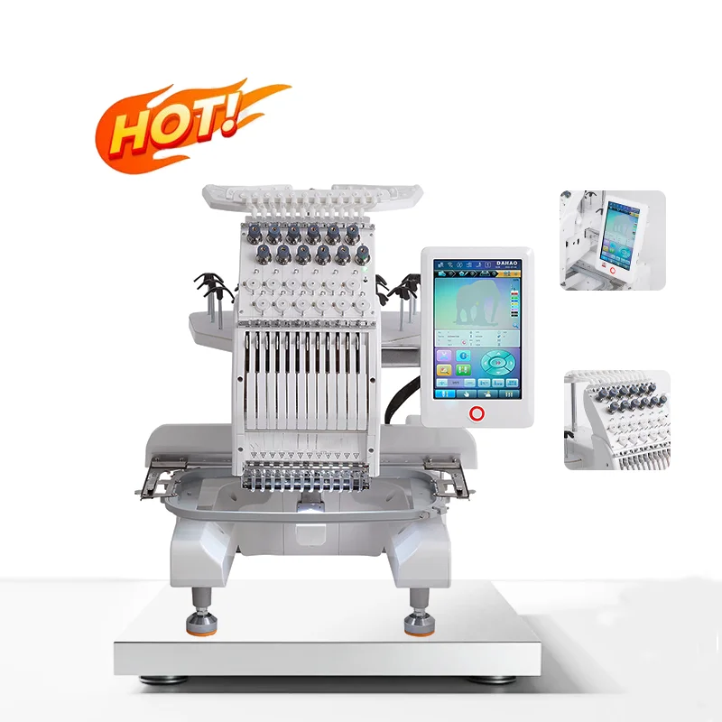 VMA Single Head Computerized Cap Hat Embroidery Machine Computer For T Shirt Logo Label Embroidery Machine