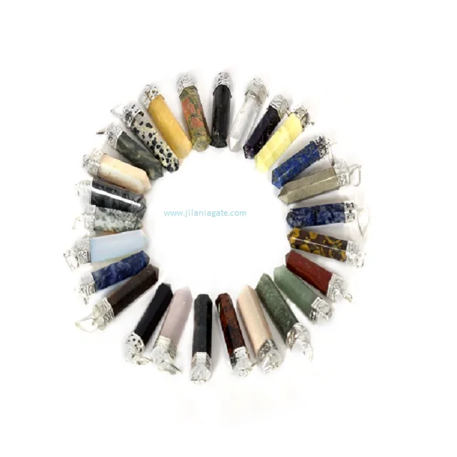 Buy Premium Quality Natural Pyrite Stone Pencil Pendants For Fashionable Uses Wholesale | Buy Jilaniagate