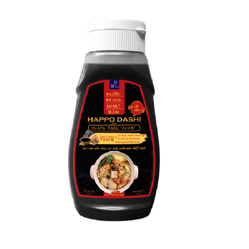 High Quality Japanese Spices And Sauces Organic Made Soy Sauce Hapo Dashi (Dark Type) For Tempura Dipping