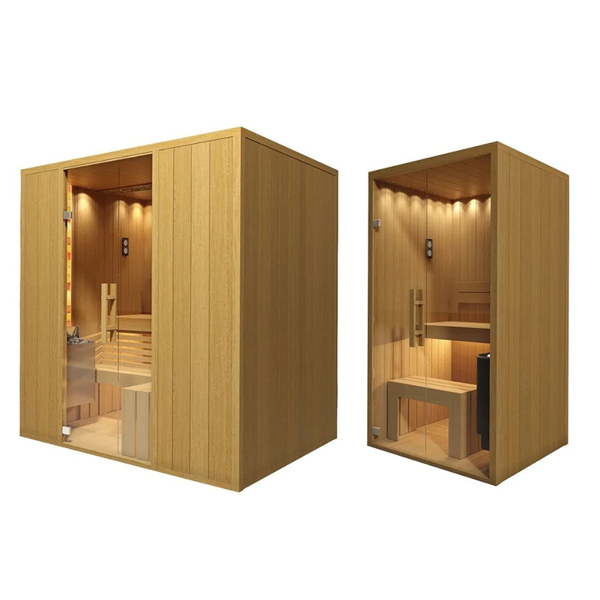 Home sauna solid wood the size and capacity required by the client wholesale