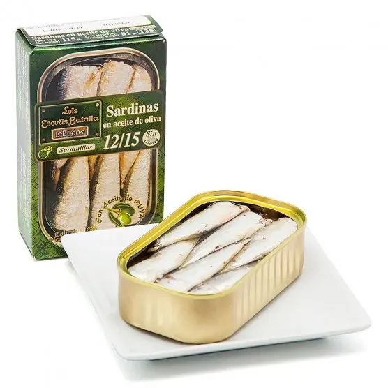 Canned Sardines in Olive Oil 12-15 pieces | Product from Spain | High Quality MSC | Conservas Luis Escuris Batalla