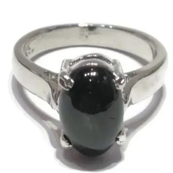 Beautiful Looking Sterling Silver Black Star Gemstone Genuine Ring Sterling Silver Ring Hottest Statement Jewelry