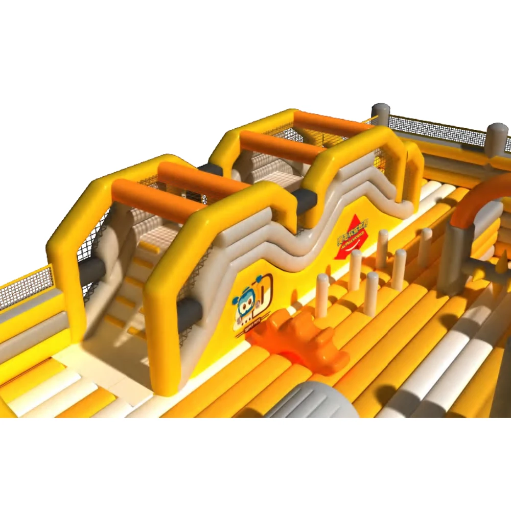 Пользовательский логотип самый популярный городской детский открытый красочный парк желтое мягкое игровое оборудование с