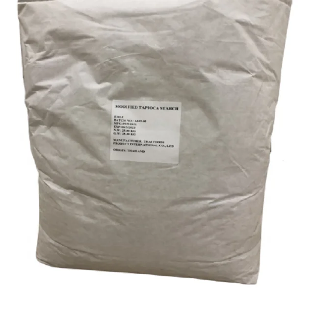 Высококачественный пищевой модифицированный порошок крахмала кассавы для пищевых продуктов из Таиланда 25 кг упаковка