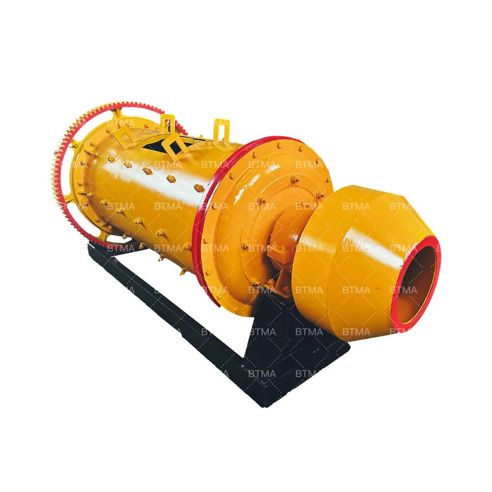 BTMA--1-2 t/h 900x1800 Model Gold Mining Clay Aluminium Grinding Ball Mill Machine Sudan and Zimbabwe