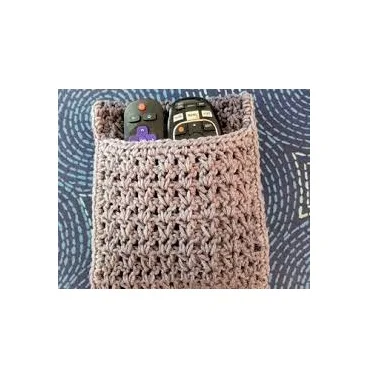 New Trendy Macrame Remote Control Holder Hand Knitted Wall Remote Holder For Pen Magazine Glasses Cell Phone