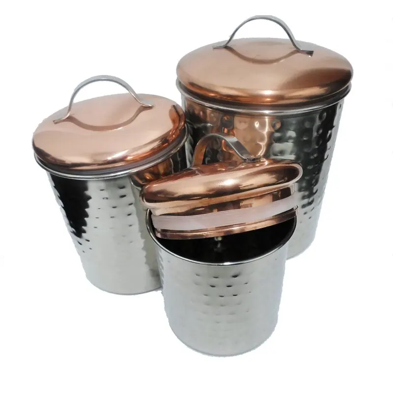4 Piece Tin Counter Storage 4 Piece Set of Coffee Tea & Sugar Kitchen Canisters & Jars Bulk Quantity Direct Factory Price 2023