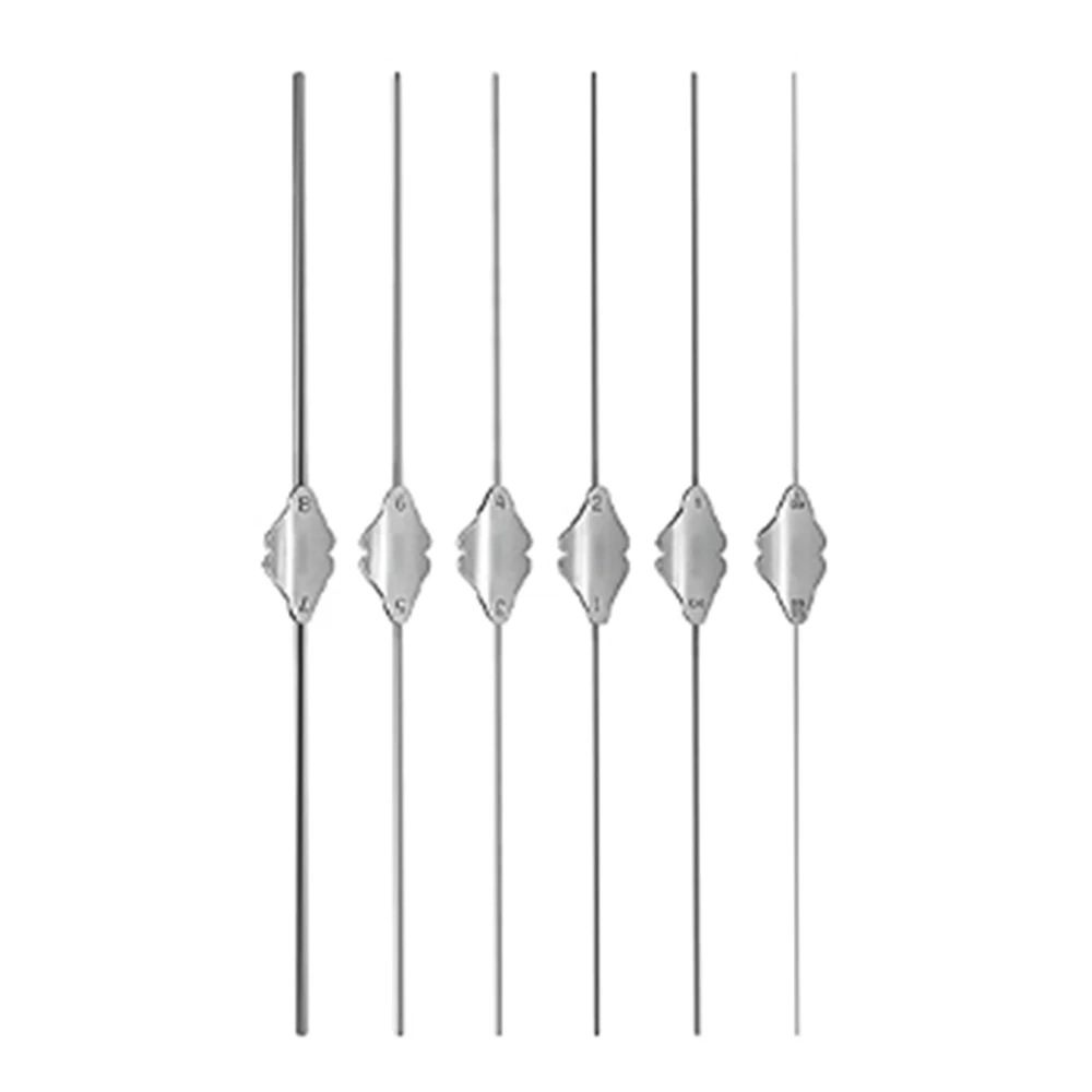 Professional Dental Hand Piece 6 Pieces Set of Bowman Lacrimal Probe 6 Surgical Dental ENT Instruments