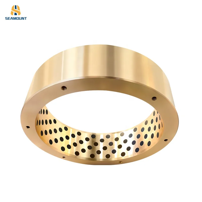 Self-lubricating Copper Bush High Load Graphite Sintered Bronze Bushing Customized Oem Sleeve Flange Bronze Bushing