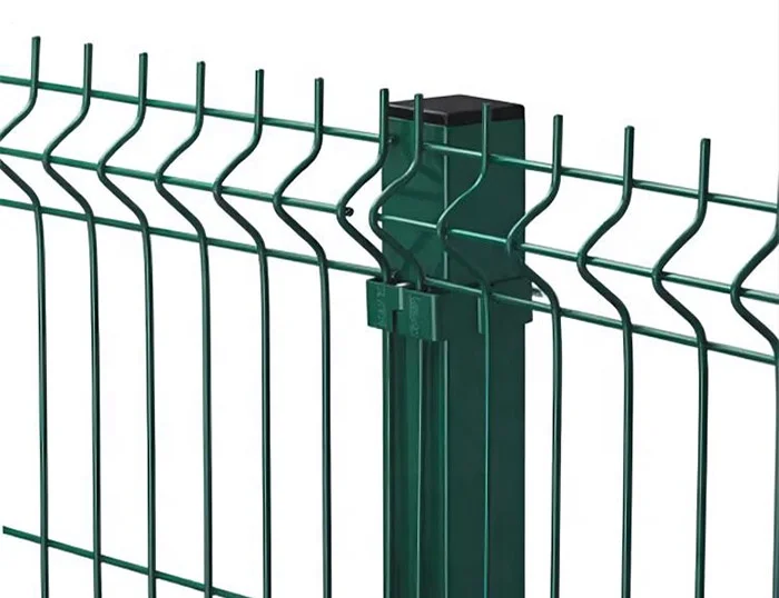 Welded wire mesh outdoor 3d curvy panel steel fence 3d welded mesh fence 3d curved welded wire mesh fence panel for garden