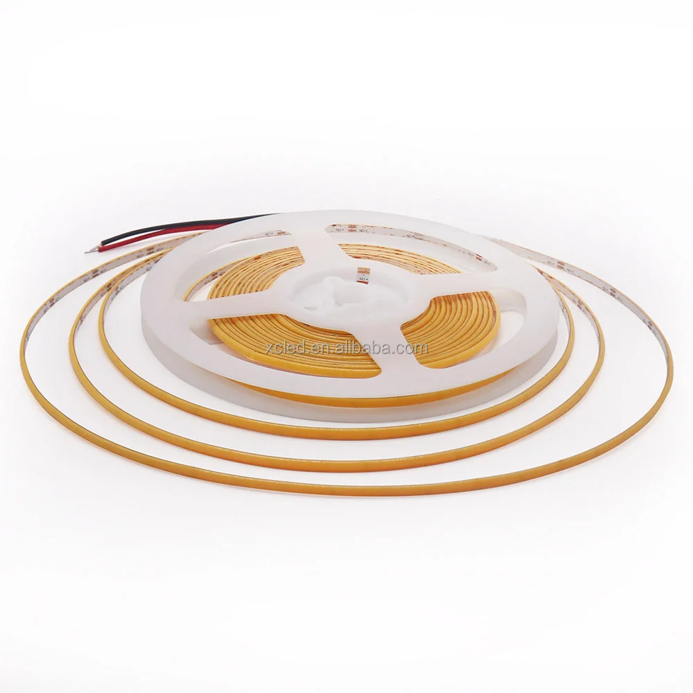 Colorful DC 3V 5V 2.7MM Ultra Thin IP20 Ce 5 Row 3mm Smart Lights 12v Digital For Car Flexible Light 5W Cob Led Strip