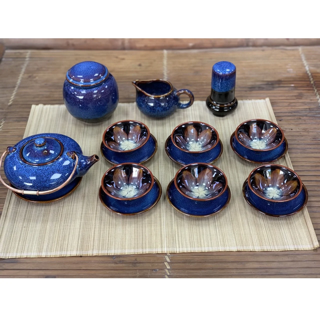 Sustainable Tea Cup Set Multi Color Craftsmanship Beautifully Handcrafted Business Gifts Tea Cups & Saucers