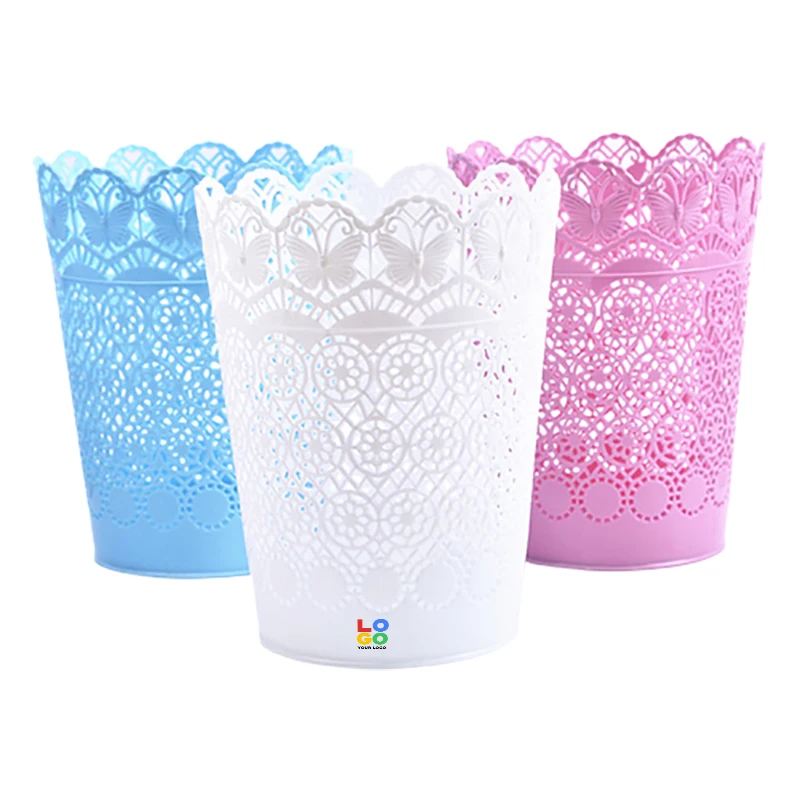 VDH609 Popular Creative table trash Can Household Kitchen Living Room Plastic Small Paper Basket waste bin Without Cover