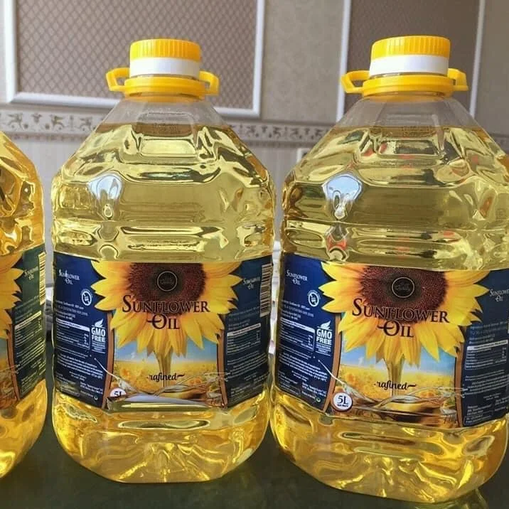 Качественное рафинированное подсолнечное растительное масло на