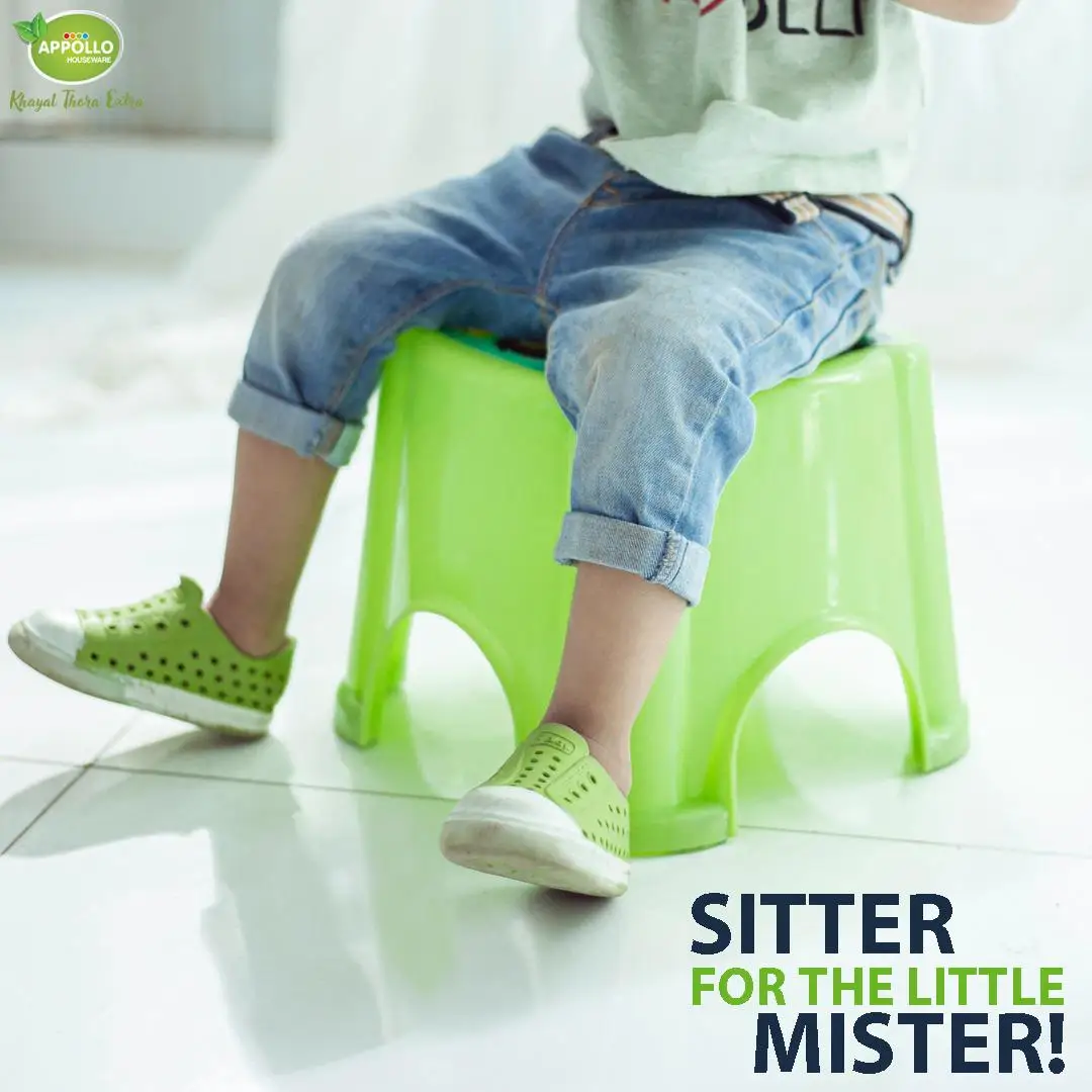 Plastic Kids Stool Strong Material Stackable Chairs With Assorted Colors For Children