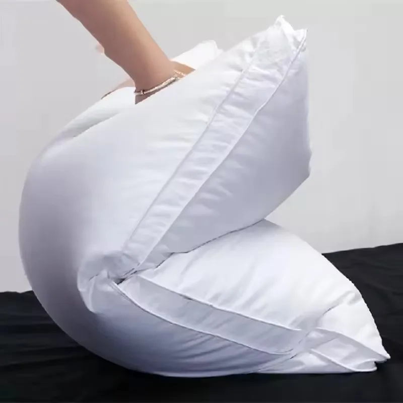 5 star Hotel Soft Breathable Cotton Double Pillows Cushions Beddings Pillow